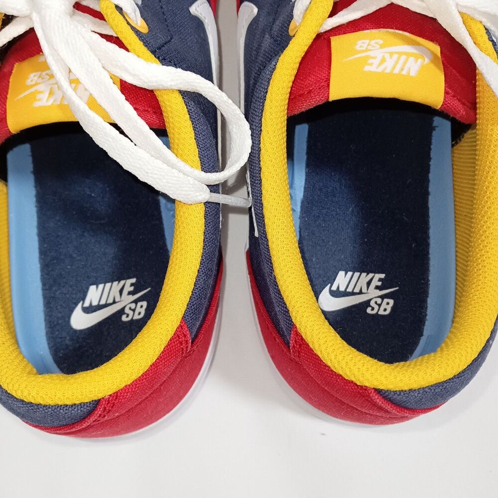 Nike SB Charge Mens Size 13 Canvas Sneakers Red Blue CD6279-600 - Picture 5 of 9